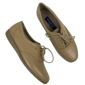 Easy Spirit Motion Leather Oxford Lace Up Shoes Neutral Office Womens 7.5 B 2A